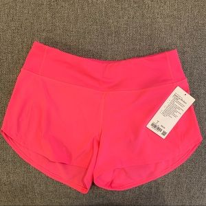 Lululemon Speed Up MR 4” Short Pink Highlight